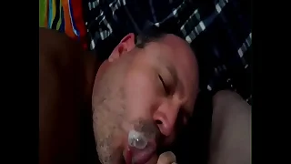 Unconcerned Blowjob & Lick Up Cum